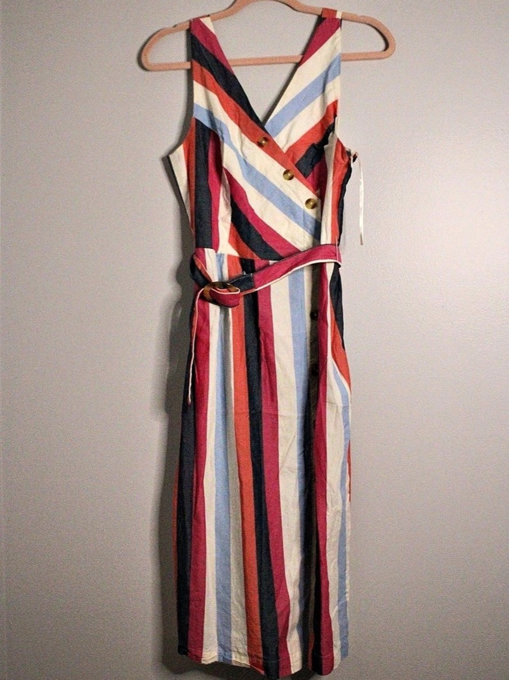 Time and Tru Girls Striped Maxi Dress Size Small Like New